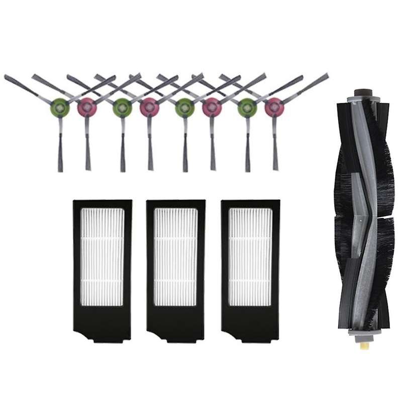 For Ecovacs Deebot X1 Turbo Main Brush Side Brush Hepa Filter 12pcs