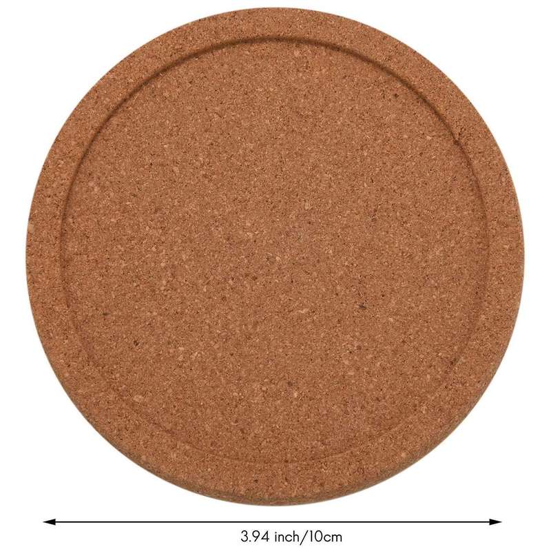12pcs/lot Plain Round Cork Coasters Set Coffee Cup Mat Drink Tea Pad