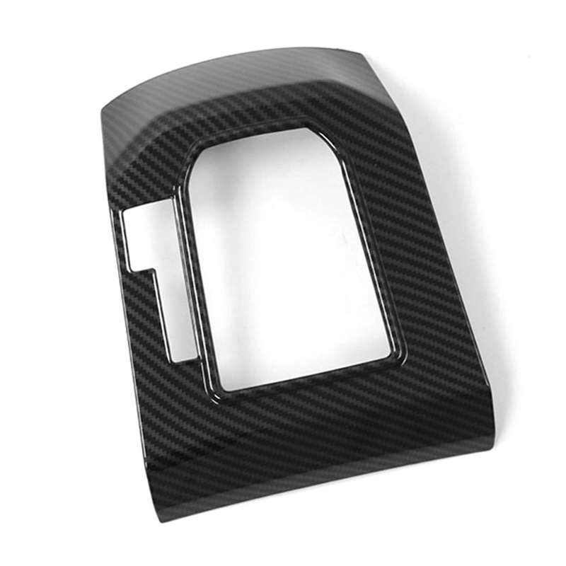 Abs Carbon Fiber Car Gear Shift Panel Frame Protector Cover Trim