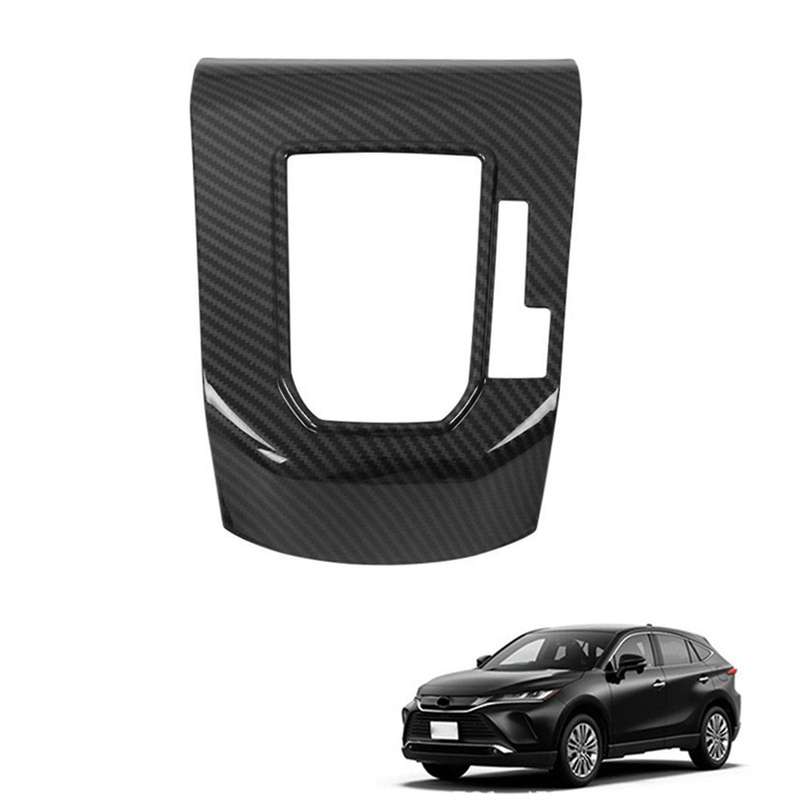 Abs Carbon Fiber Car Gear Shift Panel Frame Protector Cover Trim