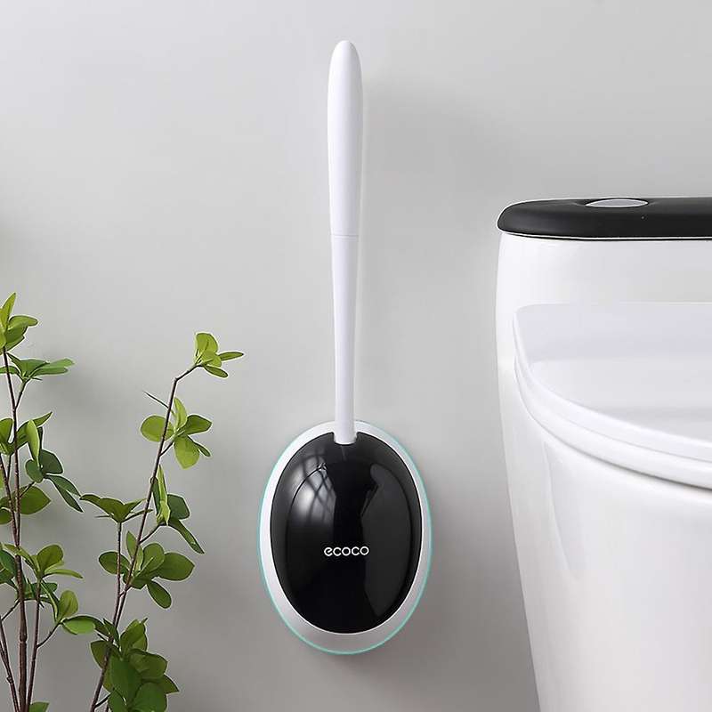 Ecoco Toilet Brush and Holder Set Home Wall-mounted Cleaning Tools A