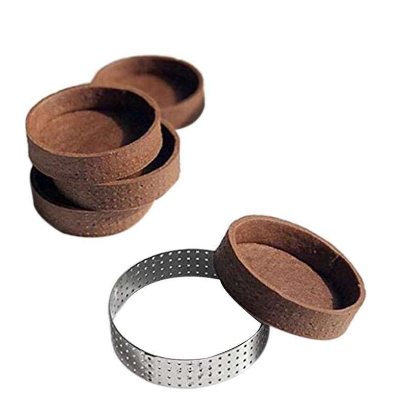12 Pack Stainless Steel Tart Rings,perforated Cake Mousse Ring, 6cm