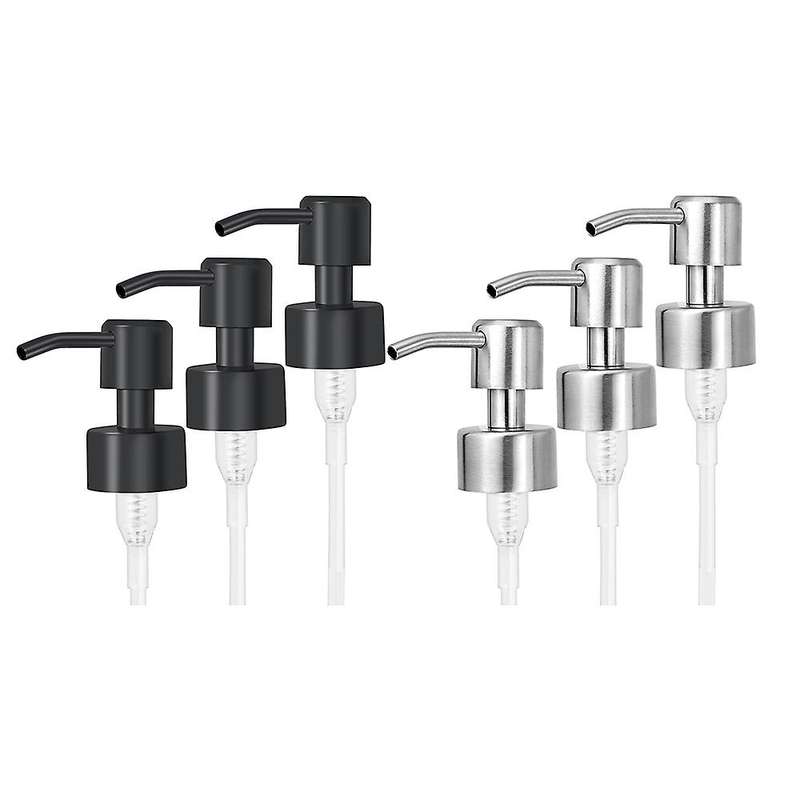 6pcs Stainless Steel Liquid Soap Dispenser Pump with Thread
