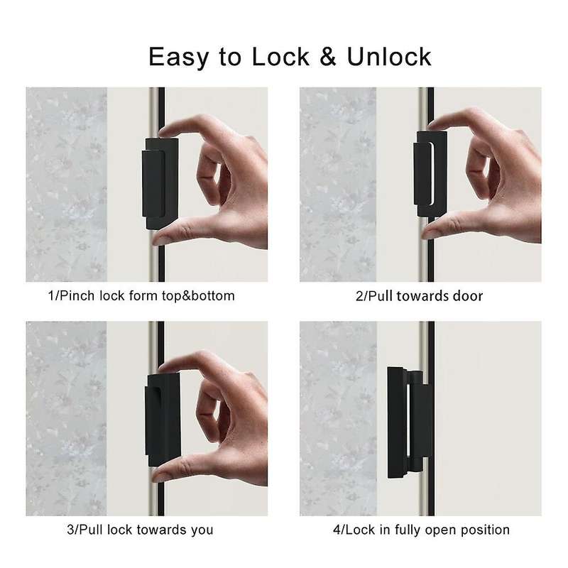 Door Reinforcement Lock, Home Security Door Lock Stop for Toddler