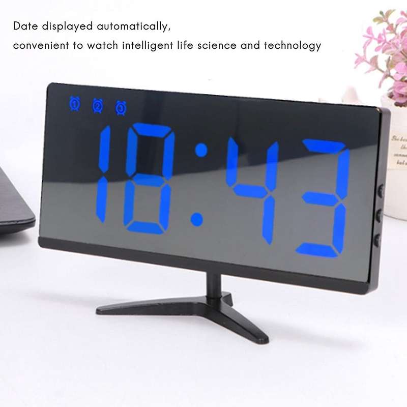 Led Digital Children's Electronic Alarm Clock Pink Light