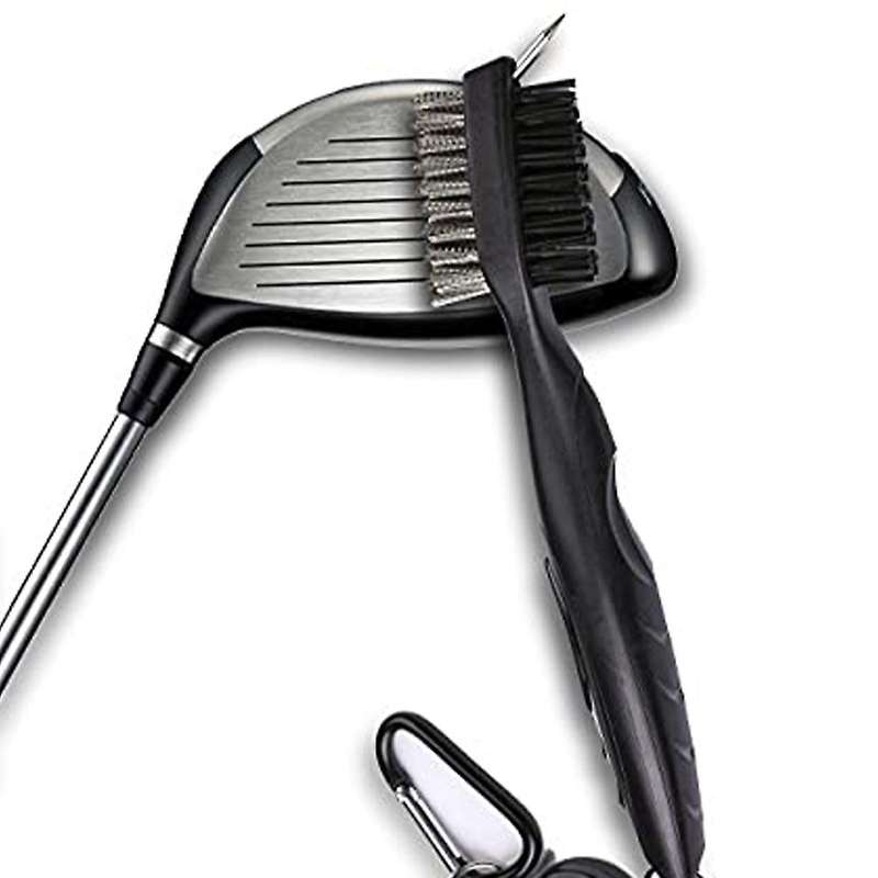 Tri-fold Golf Towel 16 X 24 Inch Cleaning Brush Green Fork Set