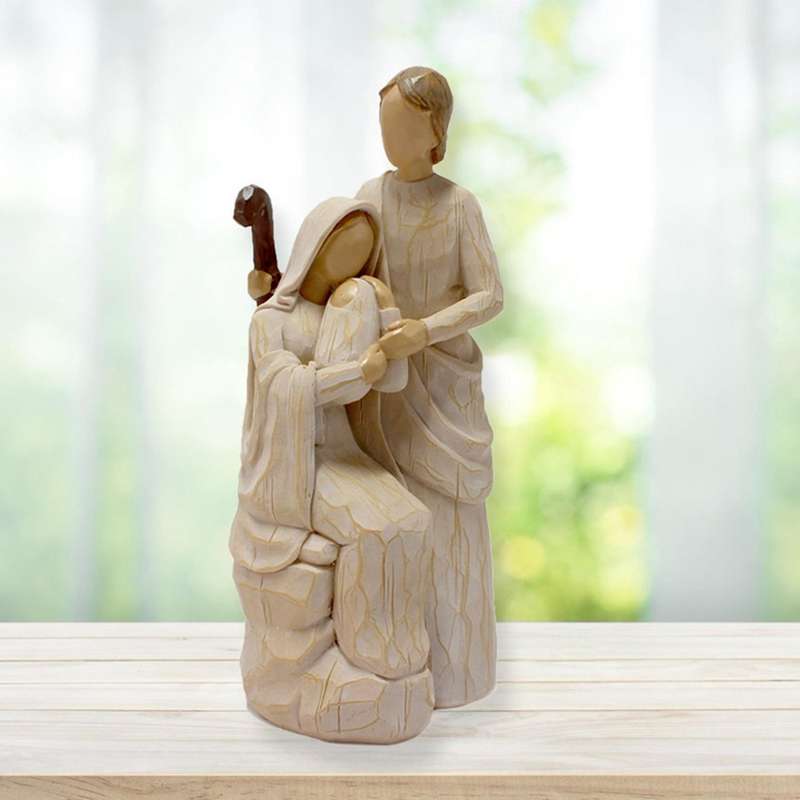 Holy Family Statues Jesus Mary Joseph Catholic Religious Figurine