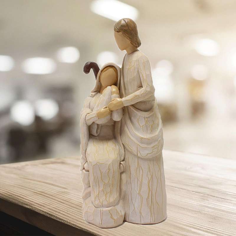Holy Family Statues Jesus Mary Joseph Catholic Religious Figurine
