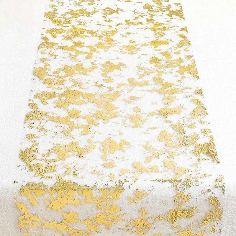 2pcs Table Runner, Sparkling Polyester Tulle Ribbon Roll