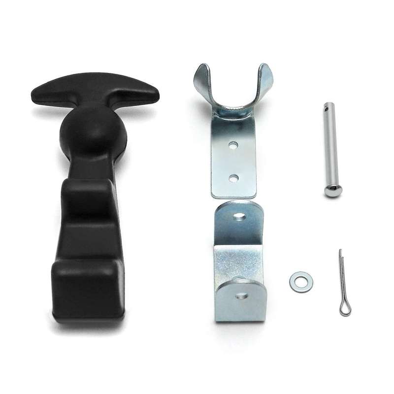 2packs 4.7 Inch T-handle Draw Latches with Brackets, T-handle Hasp