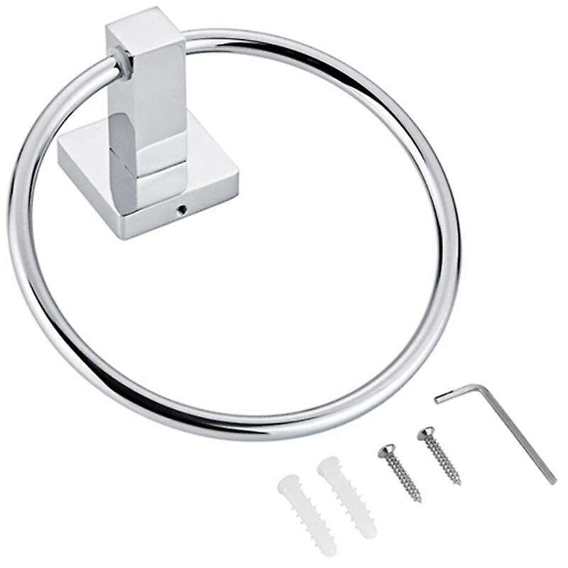 Stainless Steel Towel Ring and Toilet Roll Holder Set
