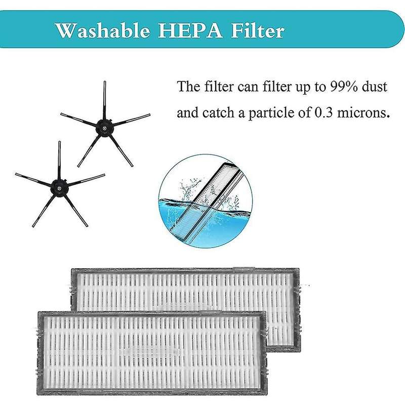 Replacement Parts Side Brushes Filters Mop Pads for Roborock S7 S7+