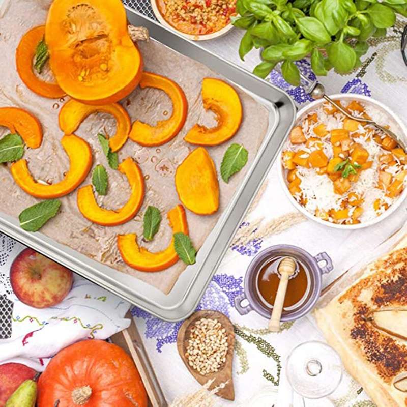 Large Baking Sheet, Stainless Steel Cookie Sheet Baking Pan Tray