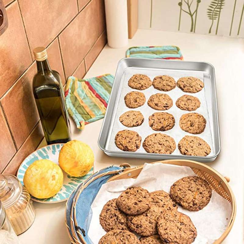 Large Baking Sheet, Stainless Steel Cookie Sheet Baking Pan Tray