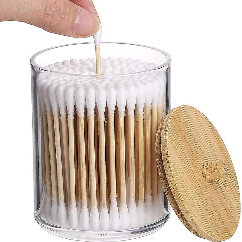 3pcs Storage Box Dresser Desktop with Cover Transparent Dust-proof