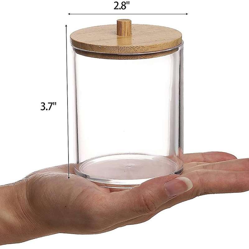 3pcs Storage Box Dresser Desktop with Cover Transparent Dust-proof
