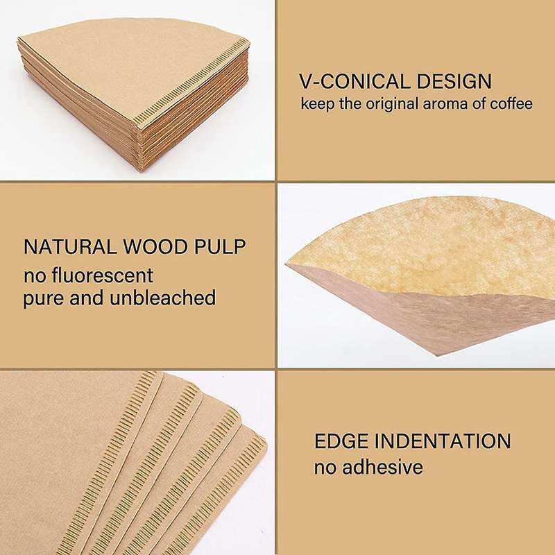 Small Coffee Filter V60 Size 02 Disposable Cone Coffee Filter Paper