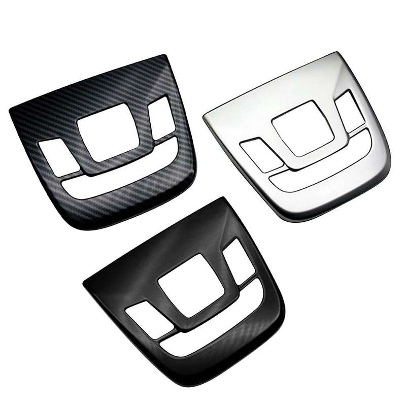 Car Matte Silver Interior Front Reading Light Lamp Cover Trim Sticker