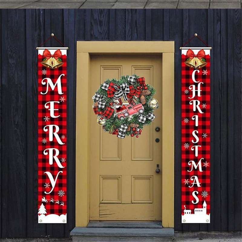 Car Garland Front Door Hanging Garland Holiday Home Decoration