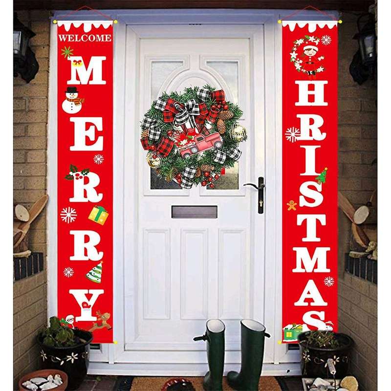 Car Garland Front Door Hanging Garland Holiday Home Decoration