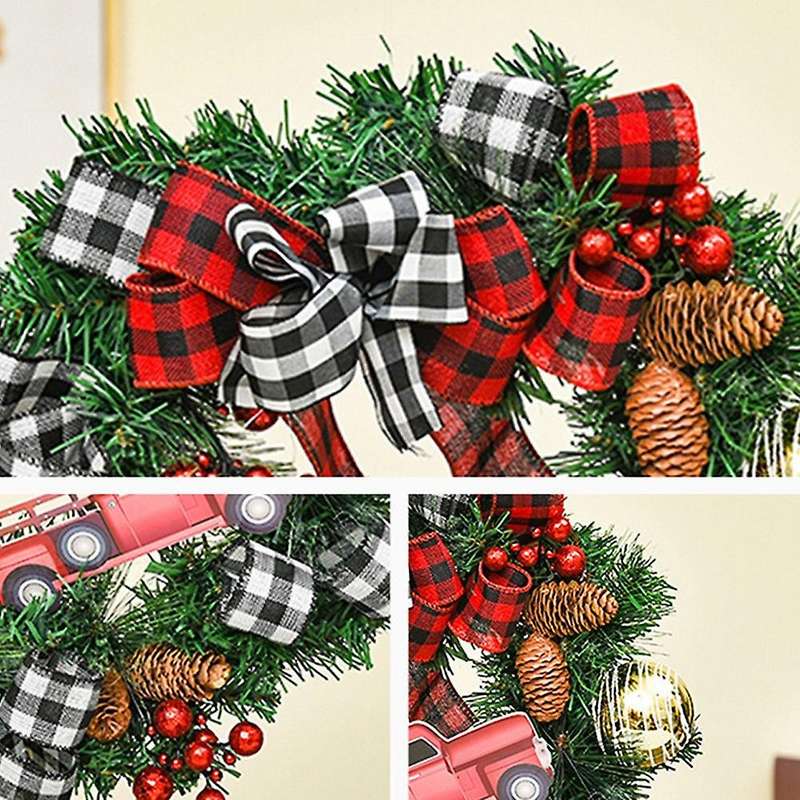 Car Garland Front Door Hanging Garland Holiday Home Decoration