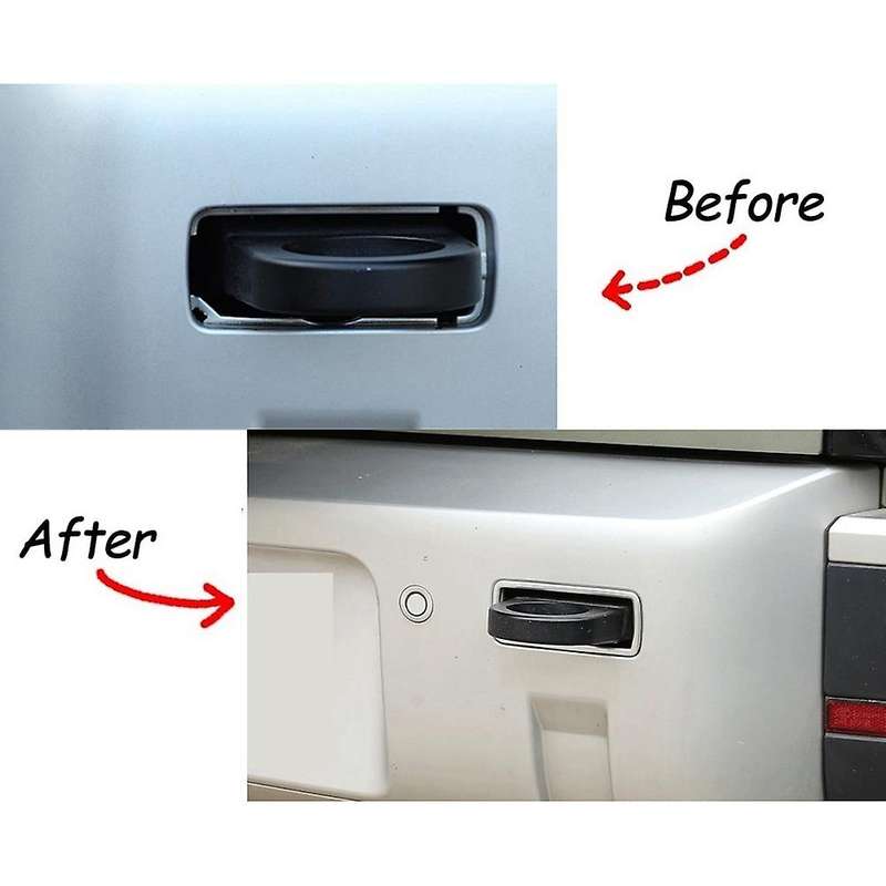 2pcs Car Trailer Tow Hook Hole Frame Decoration Sticker Cover Trim