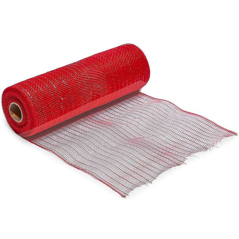 4 Rolls Of Christmas Wreath Door Decoration Net, About 26cmx91cm