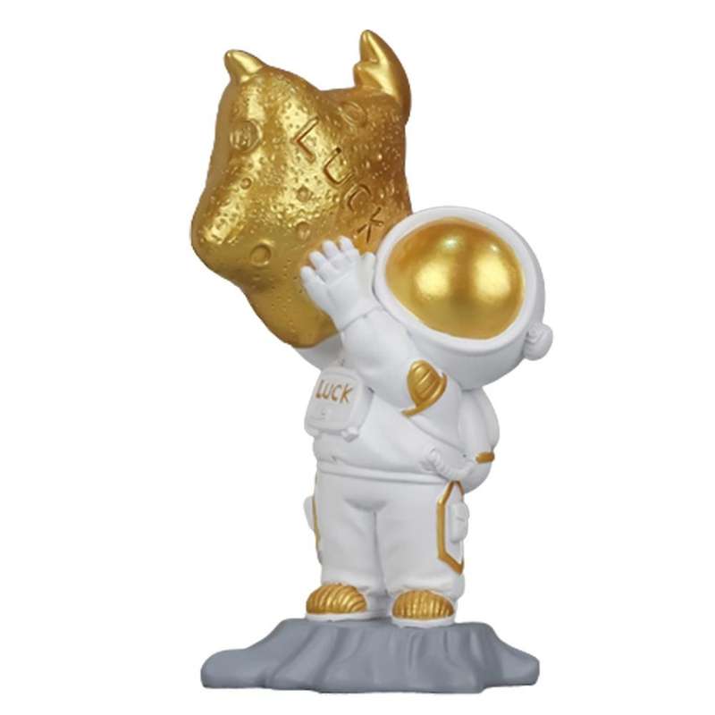 Nordic Astronaut Figurine Resin Sculpture Home Decoration Gift C