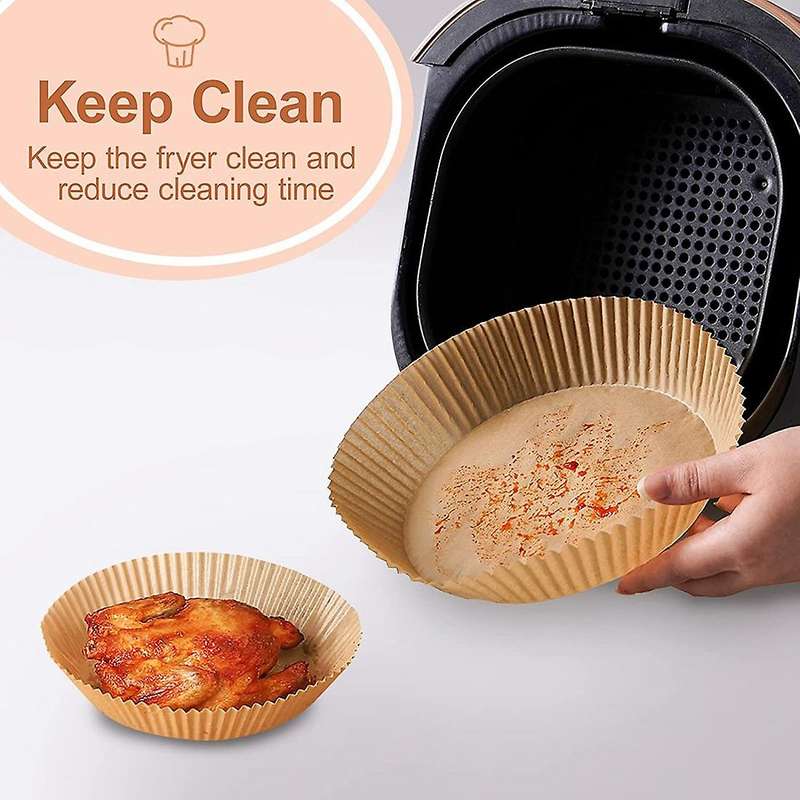 200pcs 6.5inch Square Perforated Air Fryer Parchment Paper,for Bbq,et