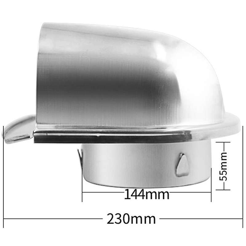 6inch 150mm Stainless Steel Vent Hood for Wall Air Outlet Cover,a