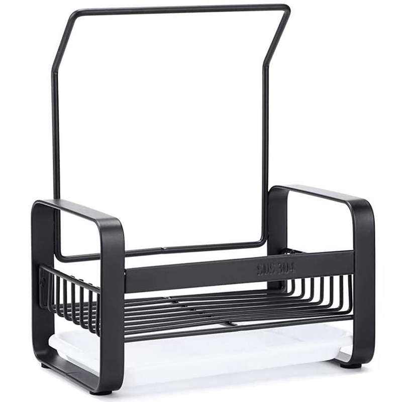 Stainless Steel Sponge Holder with Dishcloth Drying Rack