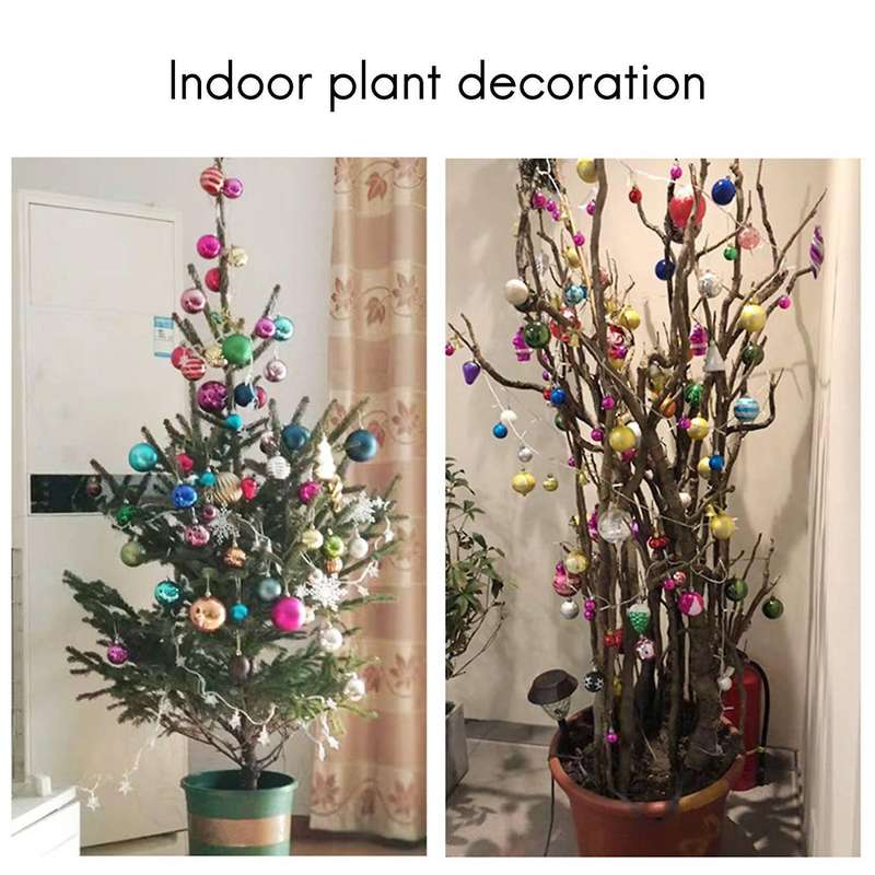Christmas Balls, Colorful Plastic Shiny Matte Christmas Tree Pendants