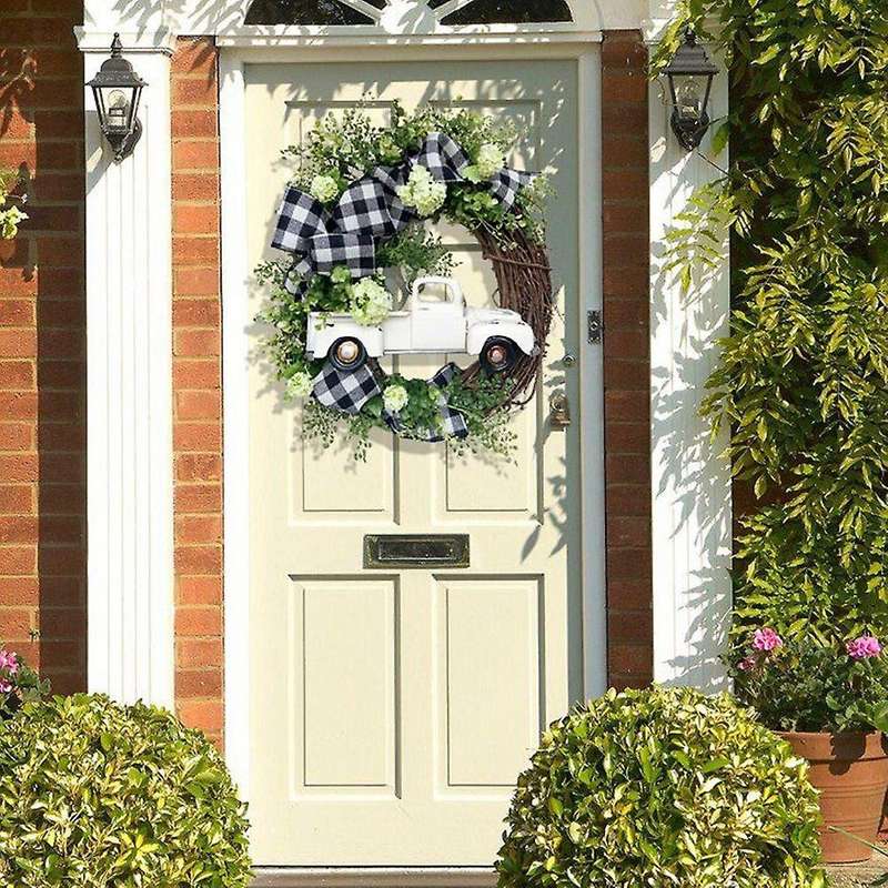 Christmas Wreath Door Hanging Window Props Arrangement Decoration