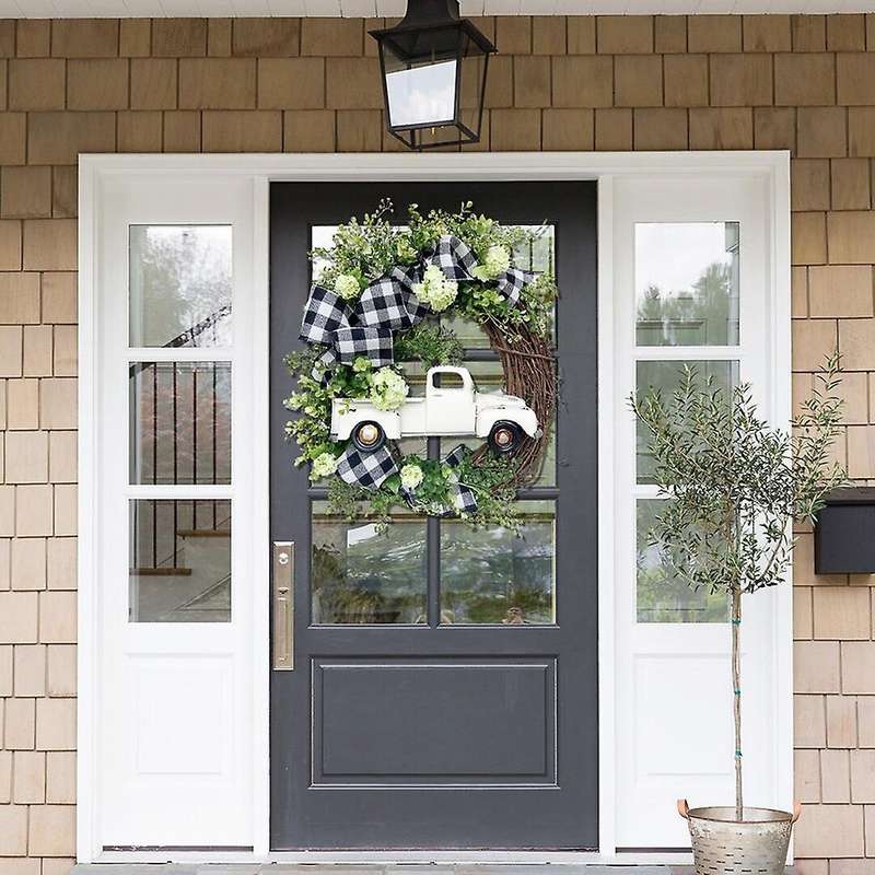 Christmas Wreath Door Hanging Window Props Arrangement Decoration