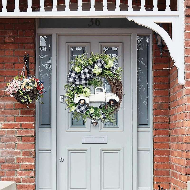 Christmas Wreath Door Hanging Window Props Arrangement Decoration