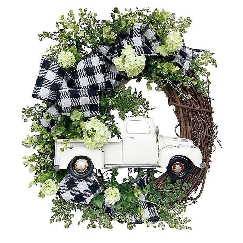 Christmas Wreath Door Hanging Window Props Arrangement Decoration