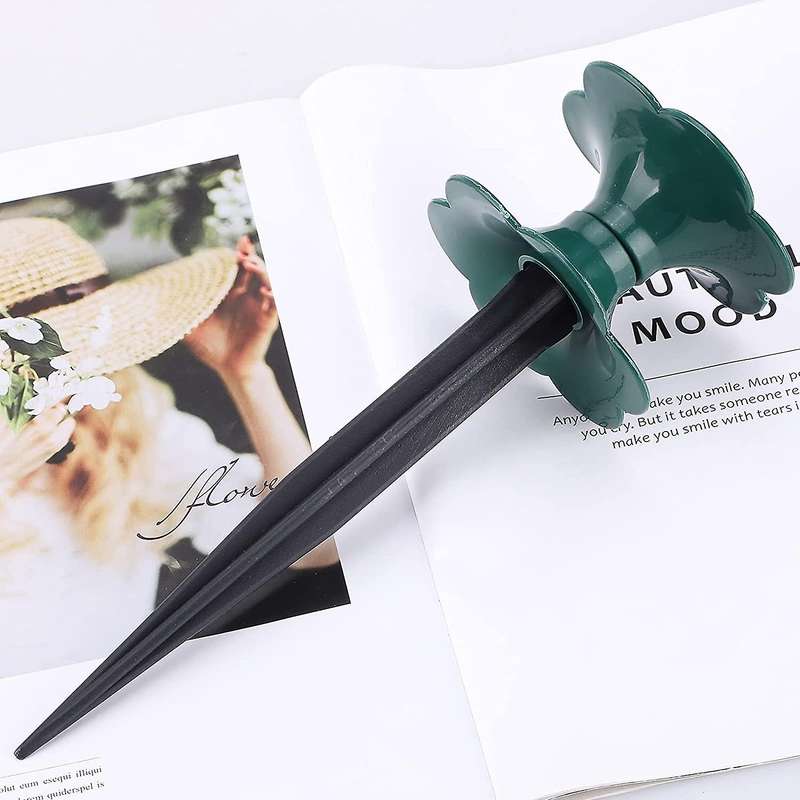 6 Pcs Garden Hose Guide Posts, Lotus-shaped Decorative Appearance