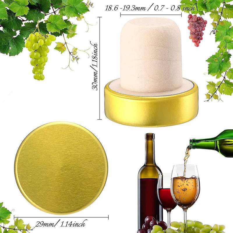 36pcs T-shaped Stopper Reusable Wine Cork Bottle Stopper Sealing Plug
