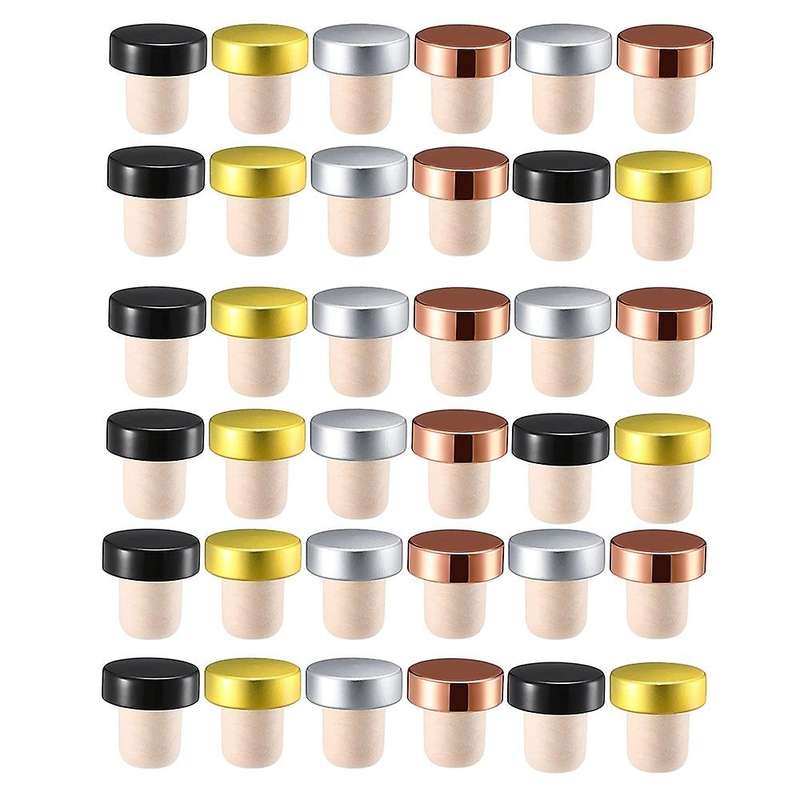 36pcs T-shaped Stopper Reusable Wine Cork Bottle Stopper Sealing Plug