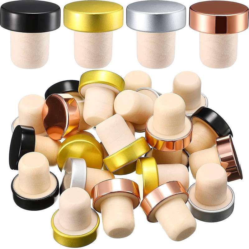 36pcs T-shaped Stopper Reusable Wine Cork Bottle Stopper Sealing Plug