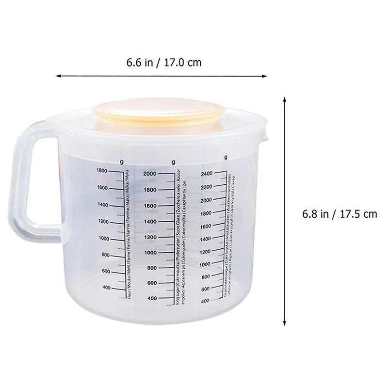 Measuring Cup Scale Household Bowl with Lid for Home Kitchen Baking