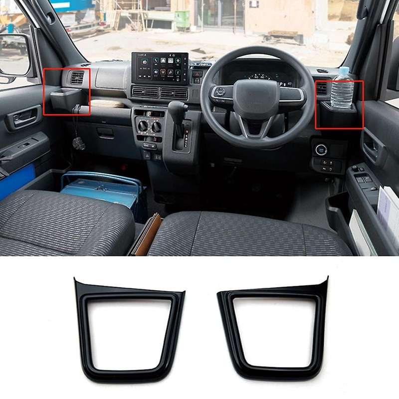 Silver Side Water Cup Holder Trim for Daihatsu Atrai Hijet 2022+ Rhd