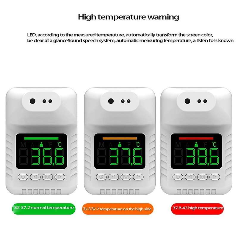 Wall Mounted Non-contact Infrared Thermometer for Hospitals Hotels