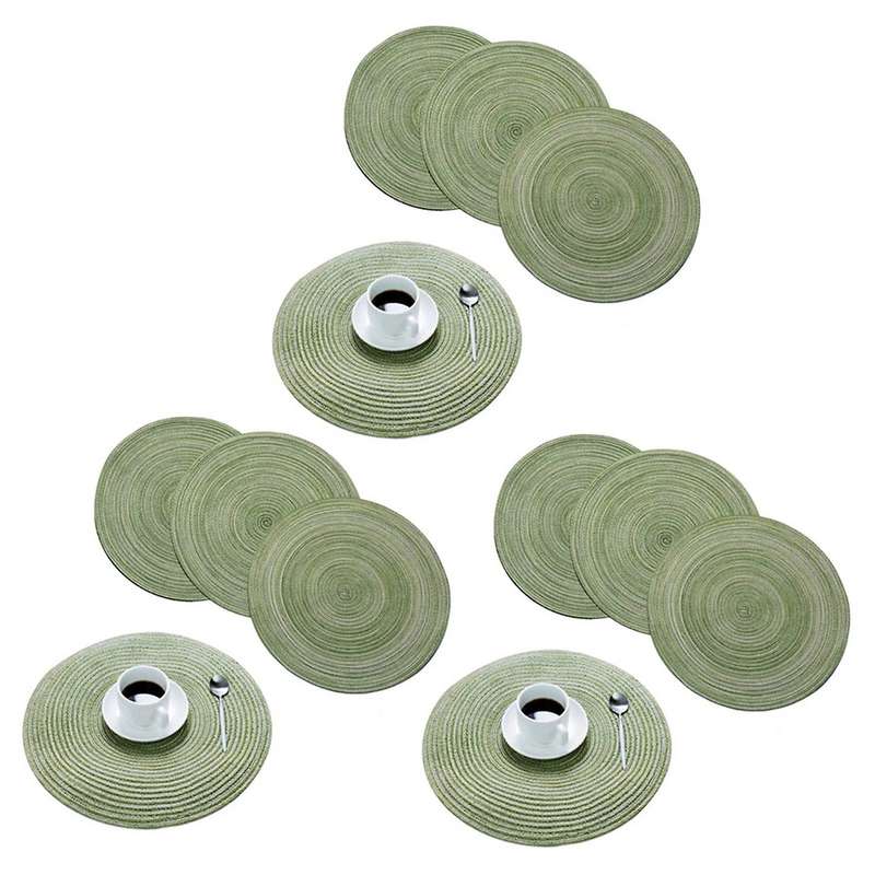4 Pieces Of Placemats Heat-resistant Non-slip Anti-scald Washable