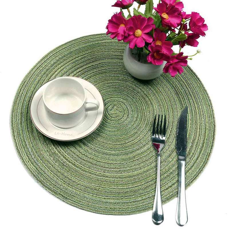 4 Pieces Of Placemats Heat-resistant Non-slip Anti-scald Washable