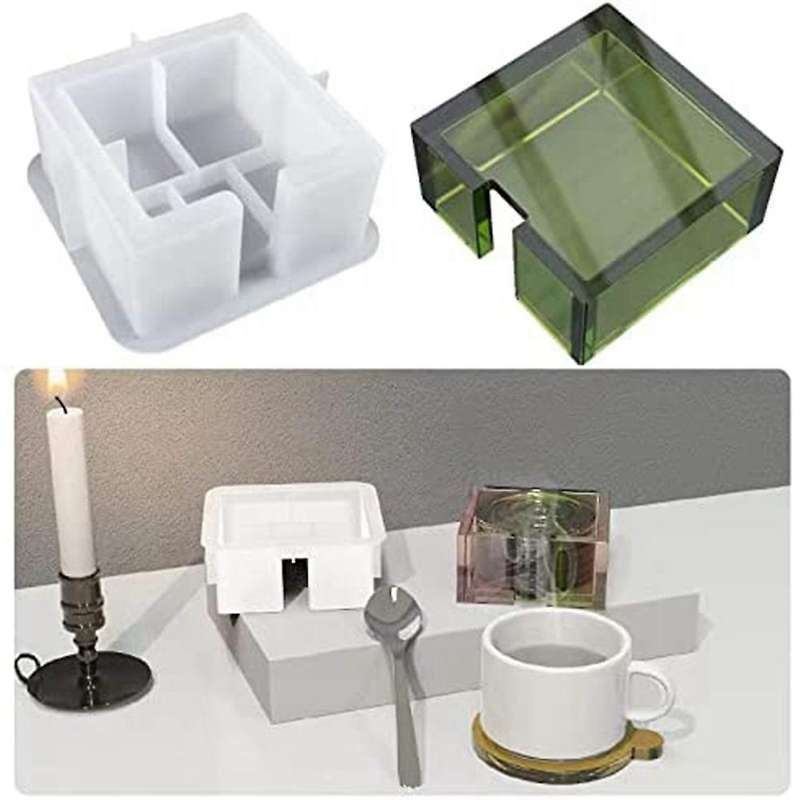 Coaster Molds with Coaster Stand Storage Box for Coaster Casting