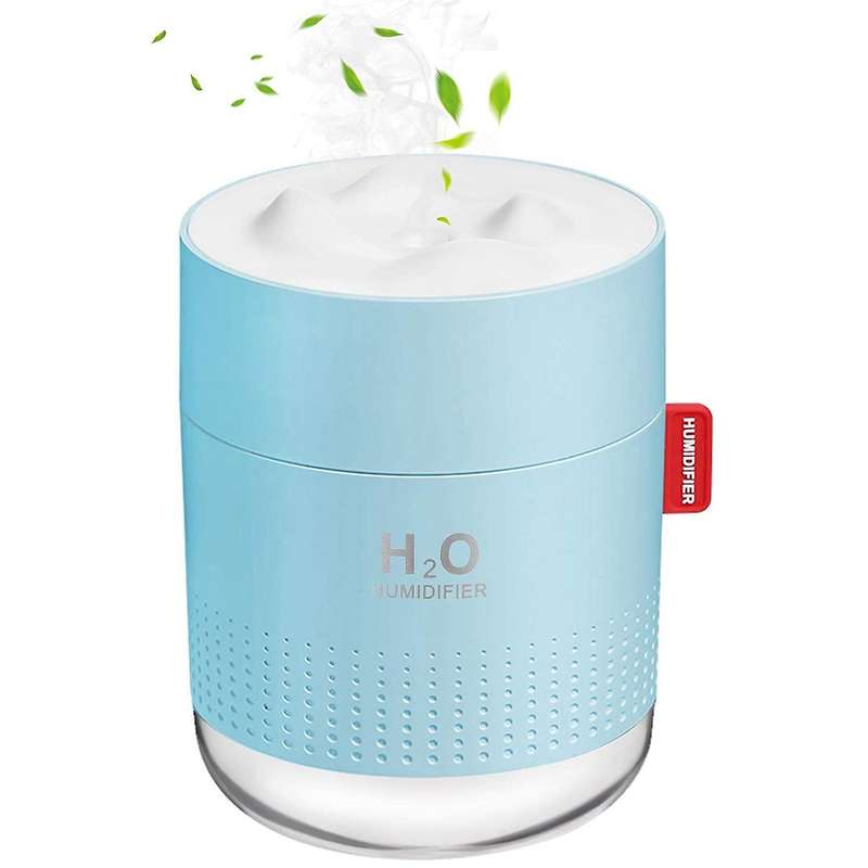 Humidifier 500ml Cool Mist Humidifier Air Humidifier, Blue