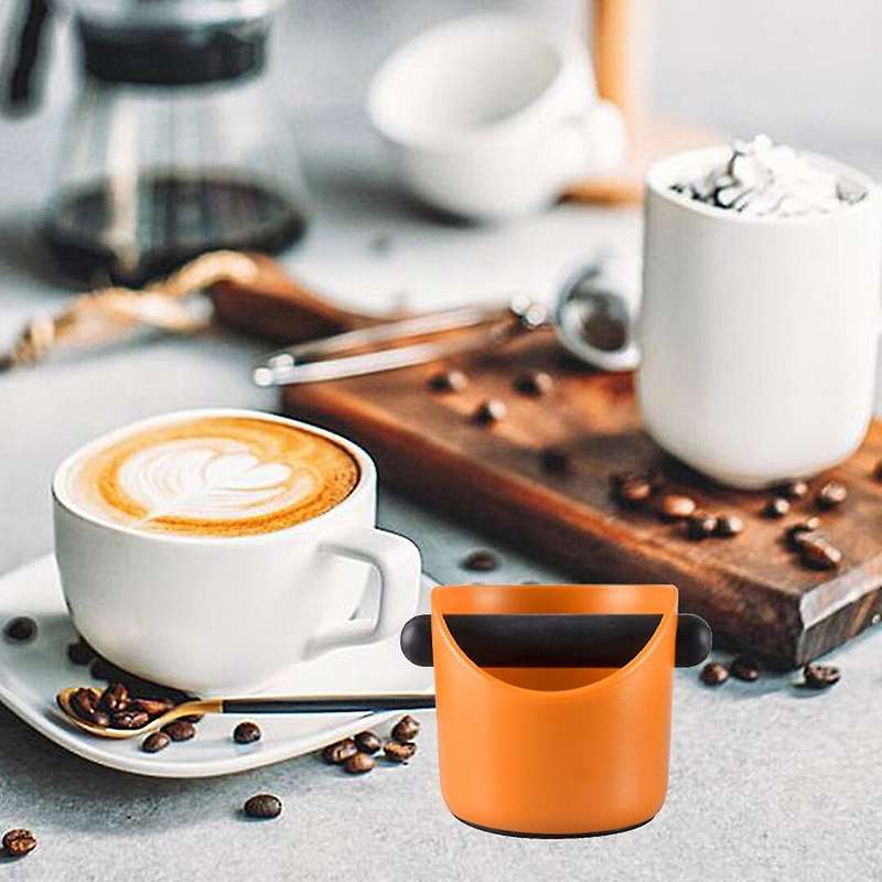 Coffee Box Shock-absorbent Espresso Knock Box,black