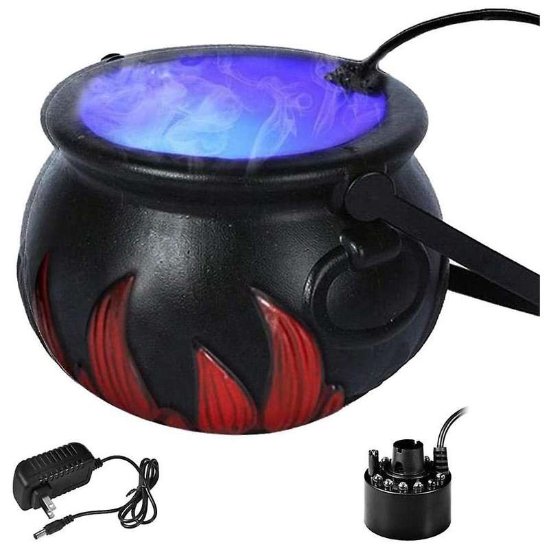 Halloween Witch Cauldron Fog Maker, Party Mist Maker Us Plug