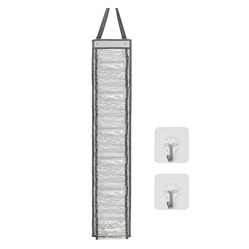 Wall Mount Vinyl Roll Holder with 2 Hooks with 24 Compartments
